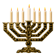 7th night Hanukkah manorah